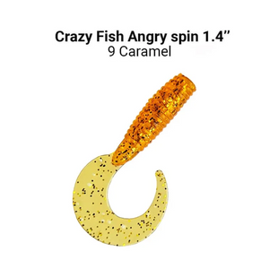 Силикон Crazy Fish Angry spin 1.4" 78-35-9-6 кальмар 78-35-9-6 фото