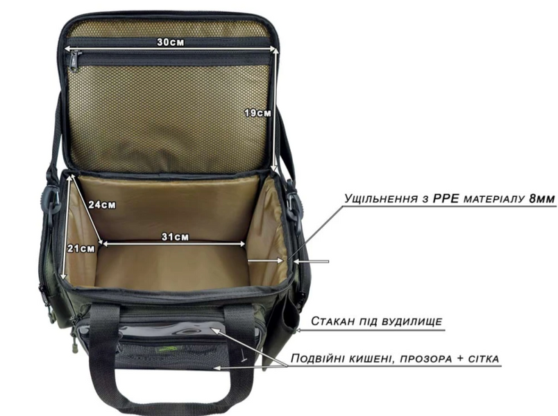 Сумка для риболовлі Discovery Bag (40x30x25см) AMN122696 фото