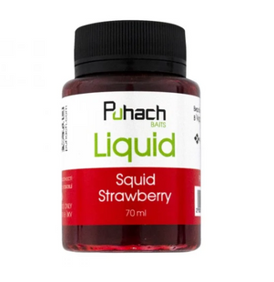 Puhach Baits Liquid 70 ml &ndash; Squid Strawberry (Кальмар/Полуниця) PUL70SS фото