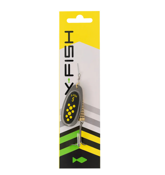 Блешня X-Fish Dark Side №5 14g Nikel black lime 19170726 фото