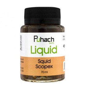 Puhach Baits Liquid 70 ml &ndash; Squid Scopex (Кальмар/Печиво) PUL70SQS фото