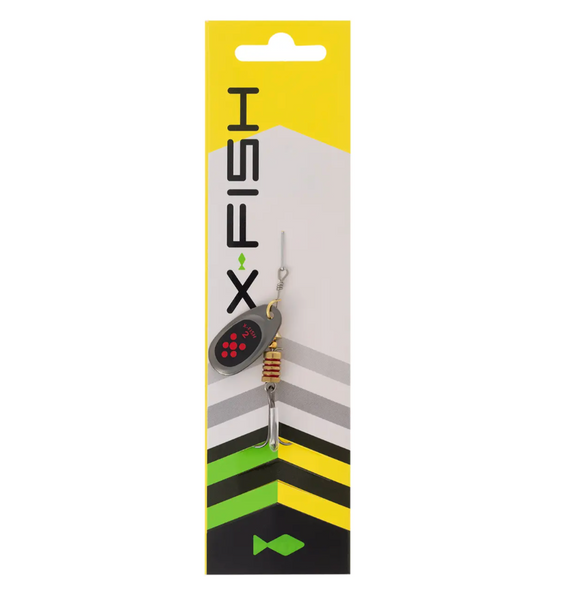 Блешня X-Fish Dark Side №2 4g Nikel black orange 19170728 фото