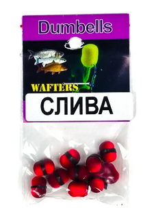 Бойли Wafters Dumbells 7x10 мм Fluo Слива G0002 фото