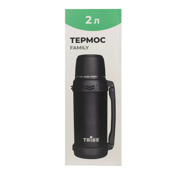Термос Tribe Family line 2 л black T-DG-0001, black T-DG-0001-black фото