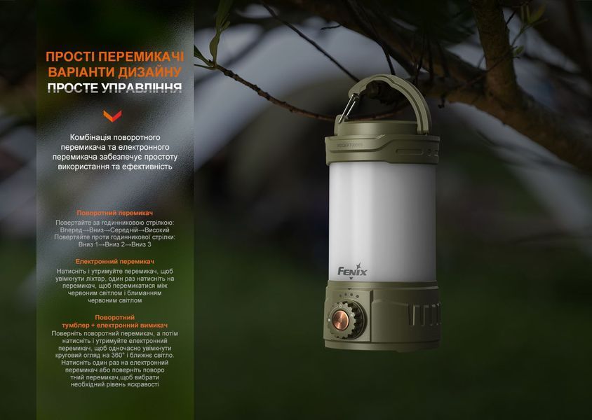 Ліхтар кемпінговий Fenix CL26R Pro, мармуровий білий CL26RPROWH фото