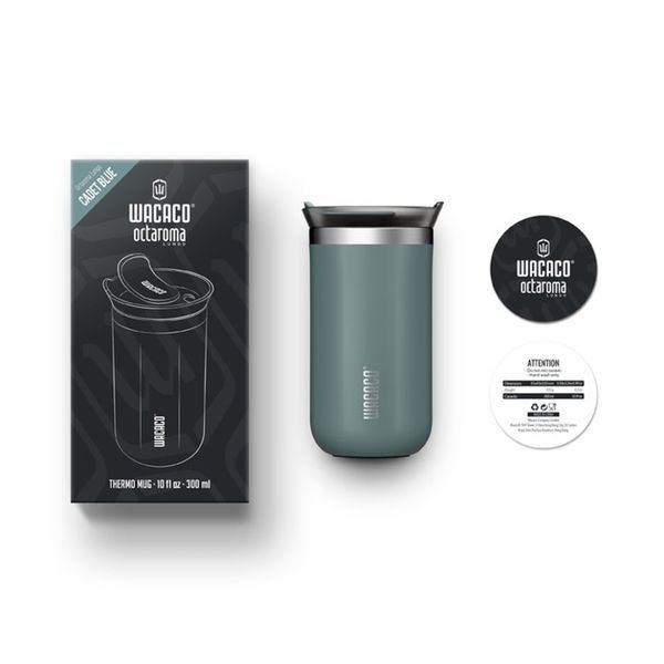 Термокухоль Wacaco Octaroma Lungo 300 мл, блакитний WOCT300BLU фото