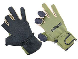 Неопренові рукавички Fishing ROI olive Neoprene gloves L 502-07-L фото