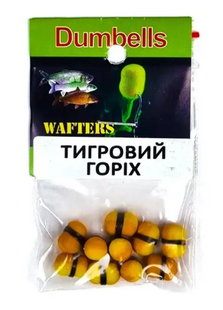 Бойли Wafters Dumbells 7x10 мм Fluo Тигровый орех G0005 фото