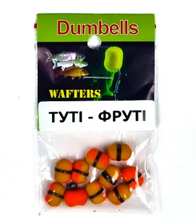 Бойли Wafters Dumbells 7x10 мм Fluo Тутти-Фрутти G0006 фото