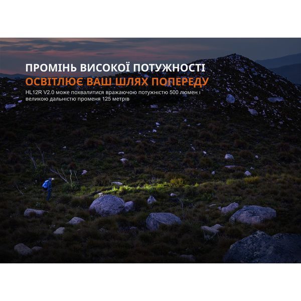 Фонарь налобный Fenix ​​HL12R V2.0 фиолетовый HL12RV20P фото