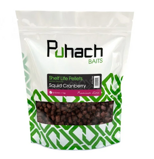 Варені гранули Puhach Baits Premium Line Shelf Life Pellets 8/10 mm 1 kg - Squid Сranberry (Кальмар/Журавлина) PUSLP008 фото