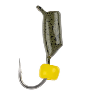 Мормишка вольфрамова Viking Fishing Rigabik+bead 0.62g 2.5mm Olive+Y (1шт) 19190694 фото