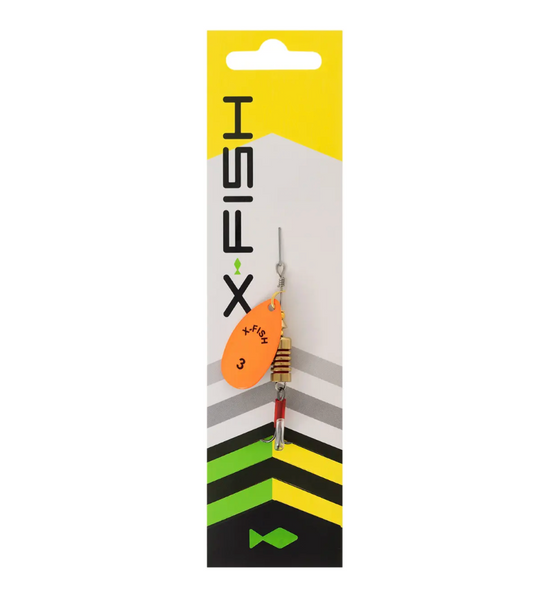 Блесна X-Fish Stark №3 6g Nikel UV orange 19170734 фото