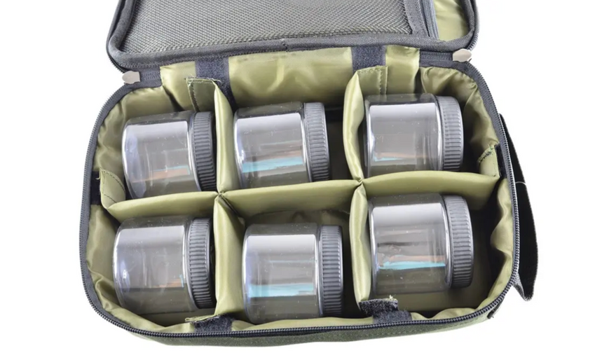 Сумка для насадок и дипов Carp Zoom Dip Bag, 6 банок CZ3475 фото