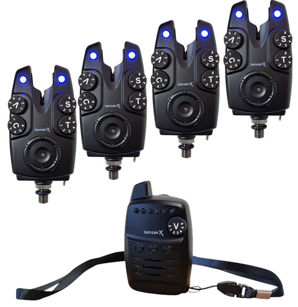 Набір сигналізаторів клювання World4Carp Sensor X 4+1 WC360-4 фото