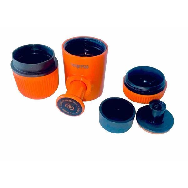 Портативна еспресо-кавоварка Wacaco Nanopresso помаранчева, механічна, для меленої кави WNANOORNG фото