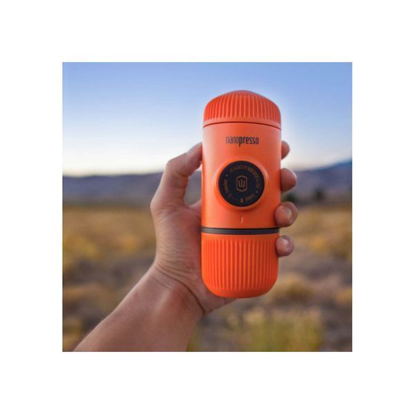 Портативна еспресо-кавоварка Wacaco Nanopresso помаранчева, механічна, для меленої кави WNANOORNG фото