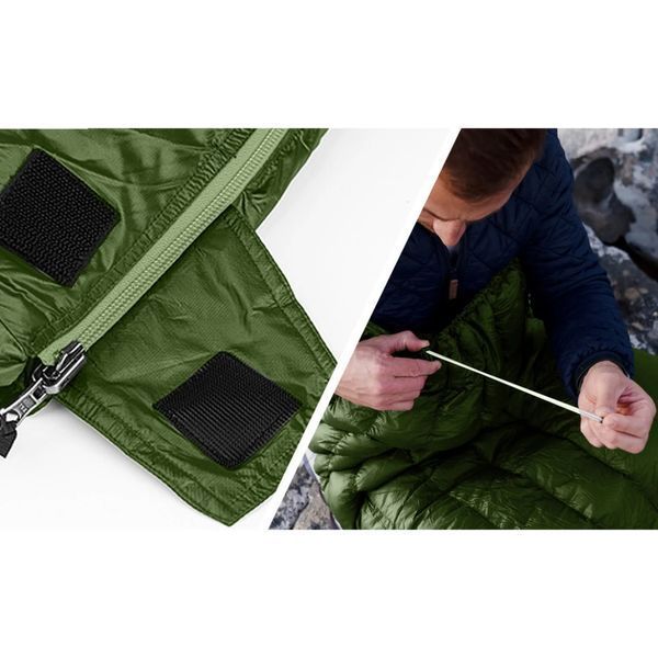Спальный мешок с натуральным пухом Naturehike CWM295 CNK2300SD013, зеленый 6976023920882 фото