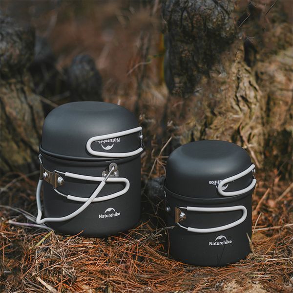 Набор посуды (2 кастрюли, 2 крышки) Naturehike NH18T018-G, алюминий 6927595785515 фото