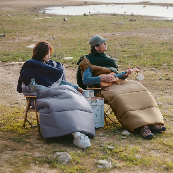 Спальник с капюшоном Naturehike Sunny Day PL02 U450 CNK2550WS028, (3,9&deg;C), правый, коричнево-зеленый 6977465868435 фото