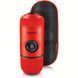 Портативна еспресо-кавоварка Wacaco Nanopresso червона з чохлом, механічна, для меленої кави WNANORED фото 1