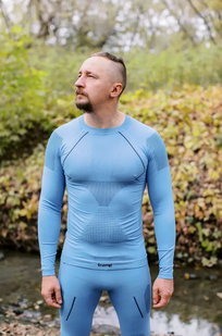 Термобілизна чоловіча Tramp Active комплект (футболка+штани) UTRUM-021-blue, L/XL UTRUM-021-blue-L/XL фото