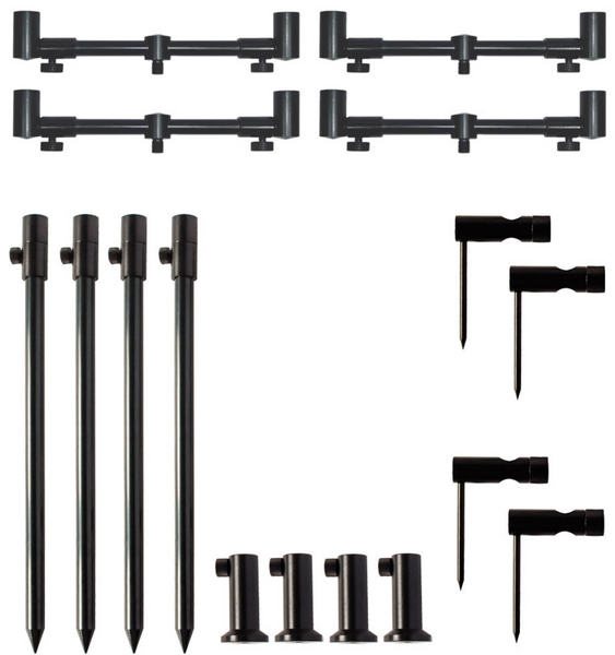 Набір стійок з телескопічними буз-барами World4Carp Stand Kit Universal 4 w208tele фото