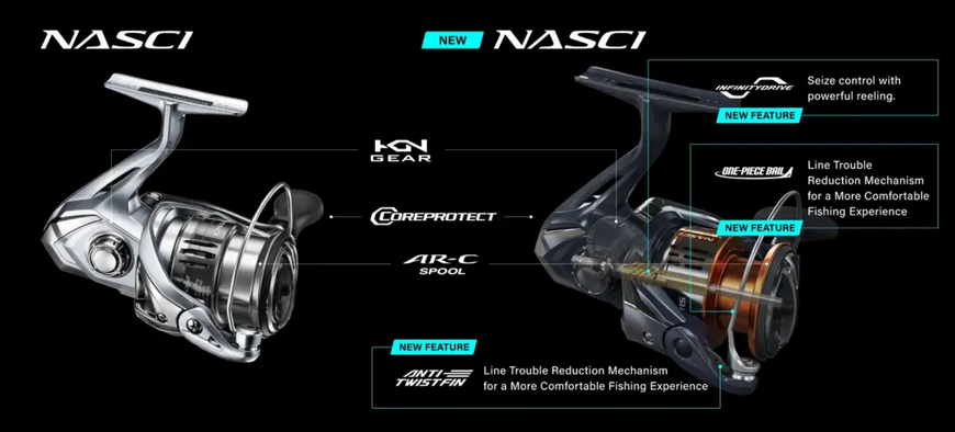 Котушка Shimano Nasci FD 4000 5+1BB 4.7:1 22661583 фото