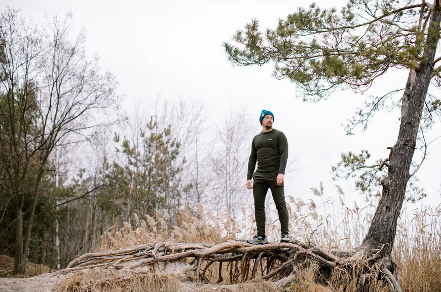 Термобелье мужское Tribe Microfleece (футболка+штаны) T-KA-0015-olive, T-KA-0015-olive-3XL T-KA-0015-olive-3XL фото