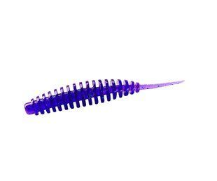Черв'як Fishup Tanta 2" #060 Dark Violet/Peacock & Silver (ПОШТУЧНО) 10068132 фото