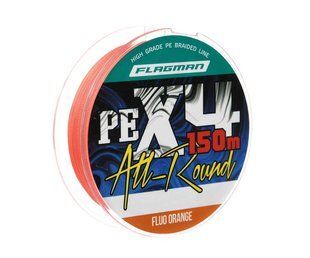 Шнур Flagman All-Round PE X-4 150м 0.10мм Fluo Orange X4AO-010 фото