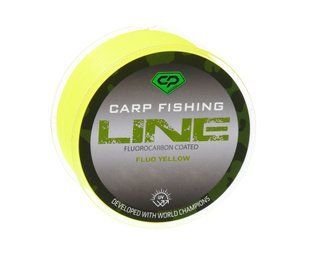Леска Carp Pro Diamond Carp Fishing Line Fluorocarbon Coated Fluo Yellow 300м 0.370мм CP5103-035 фото
