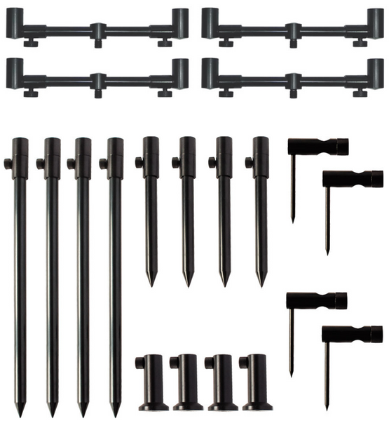 Набор стоек с телескопическими буз-барами World4Carp Stand Kit Universal MAX 4 w229 фото