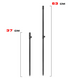 Набор стоек с телескопическими буз-барами World4Carp Stand Kit Universal MAX 4 w229 фото 3