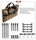 Набор стоек с телескопическими буз-барами World4Carp Stand Kit Universal MAX 4 w229 фото 7